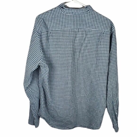 J. Crew Gray & Green Classic Button Up Long Sleeved Shirt - Picture 2 of 4